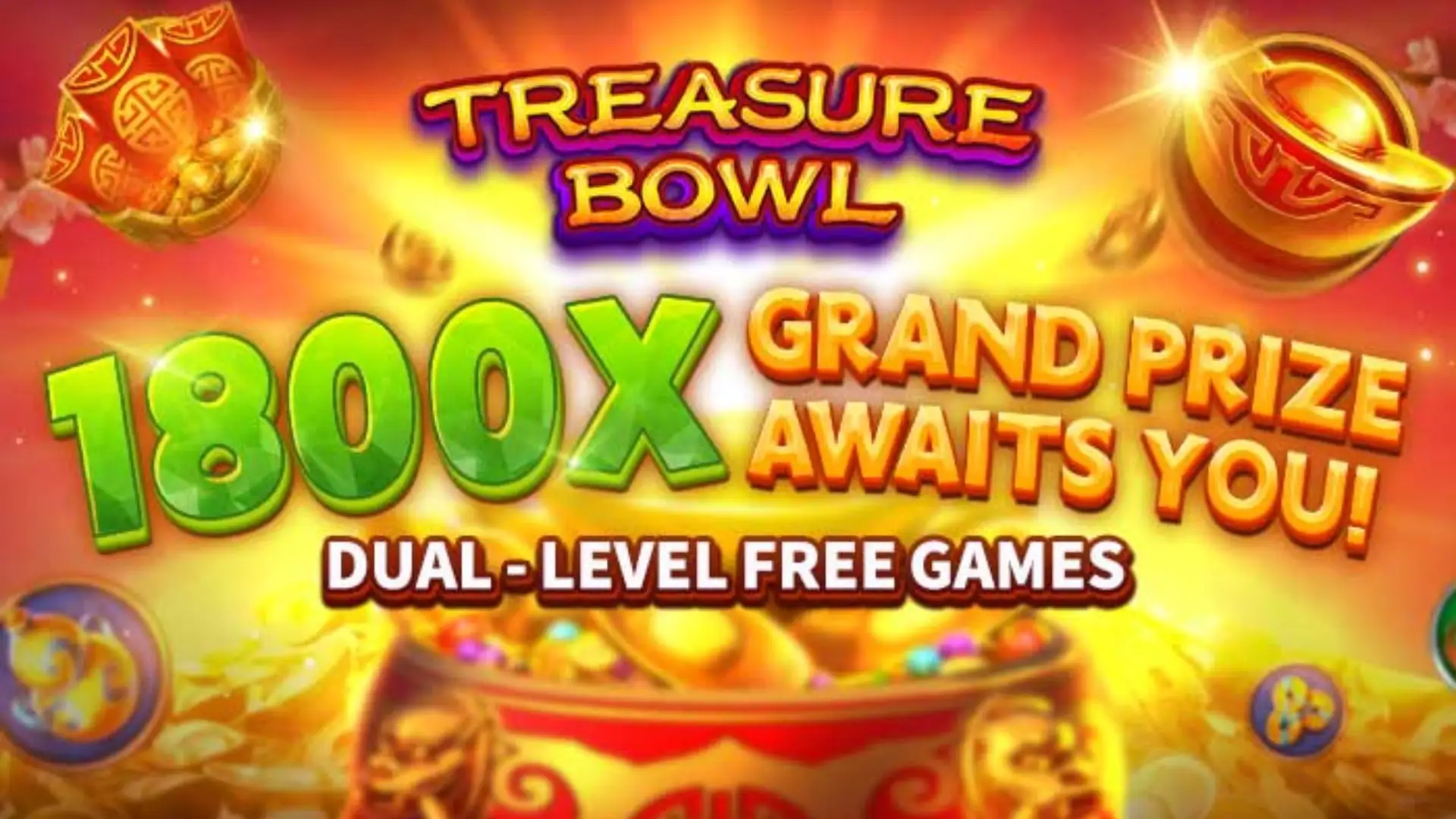Multiplicadores Treasure Bowl brarr - 7777x Máximo com Tigela Dourada